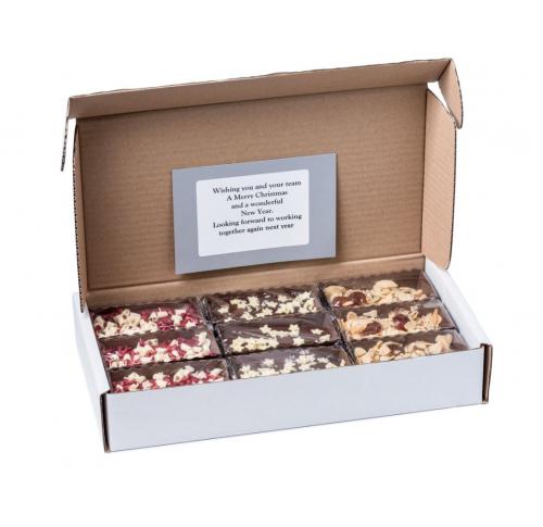 Letterbox Christmas Brownie Gift